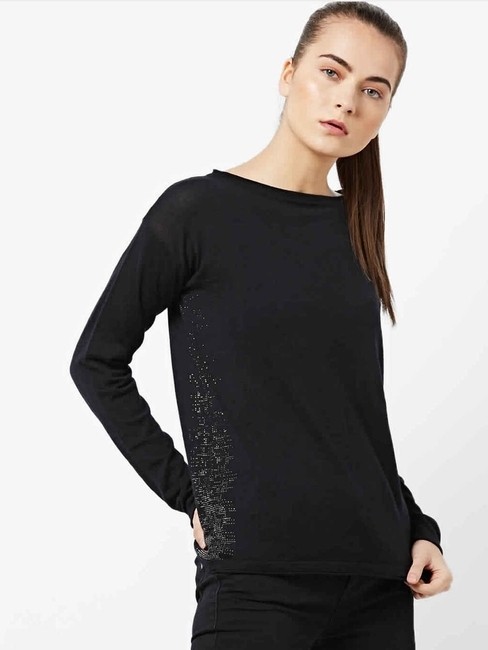 GAS | Heathered Boat-Neck Pullover