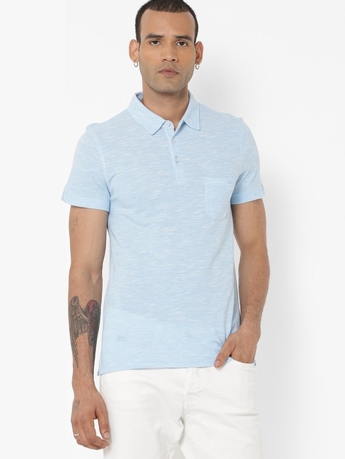 GAS | Manny Polo T-shirt with Slub Knit
