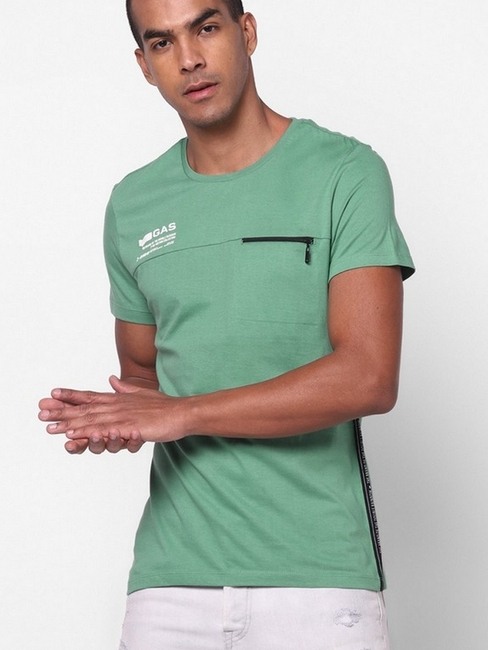GAS | Keefr Act Crew-Neck T-shirt with Side Taping