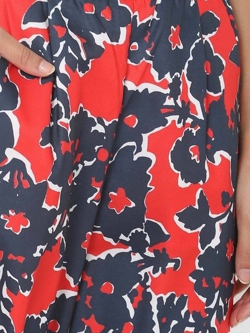 Floral Print Trousers with Insert Pockets