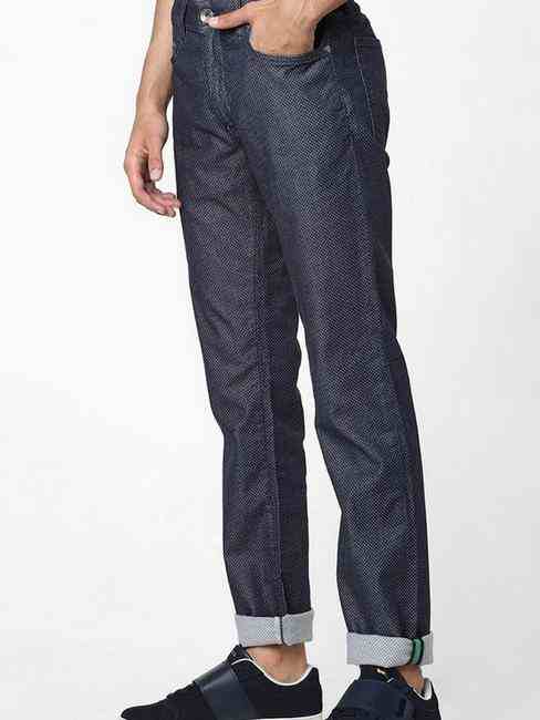 Albert Simple Ditsy Print Slim Jeans