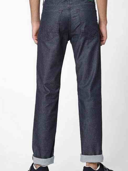 Albert Simple Ditsy Print Slim Jeans