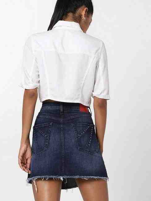 Warming Button-Front Crop Jacket with Flap Pockets