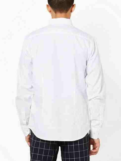 Men's Sir Det solid oxford white shirt