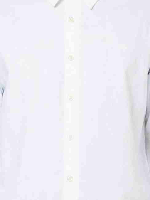 Men's Sir Det solid oxford white shirt