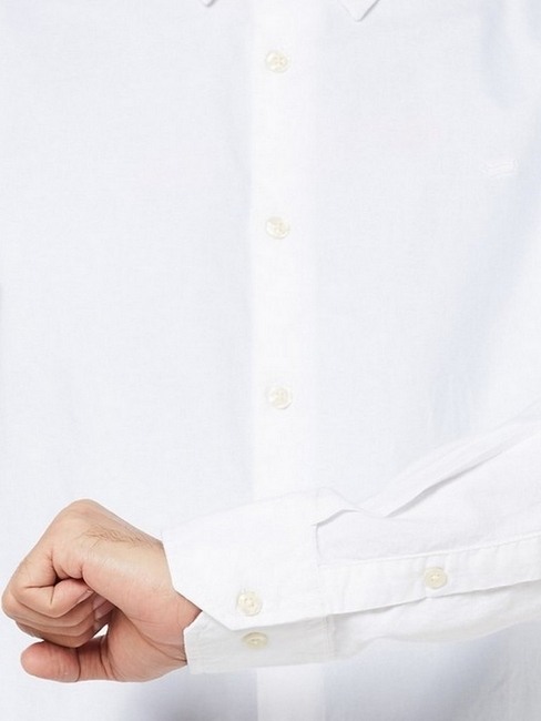 Men's Sir Det solid oxford white shirt