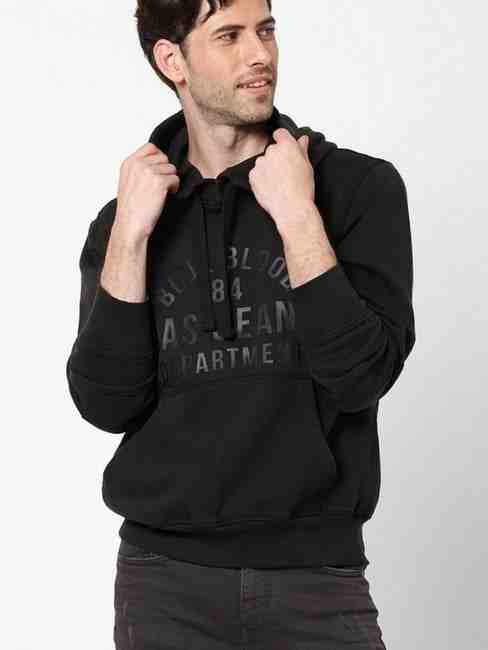 GAS | Men's Niek black hooded sweatshirt