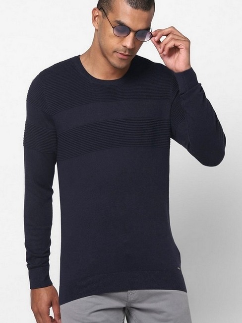 GAS | Evalds Self-Striped Crew-Neck Sweatshirt
