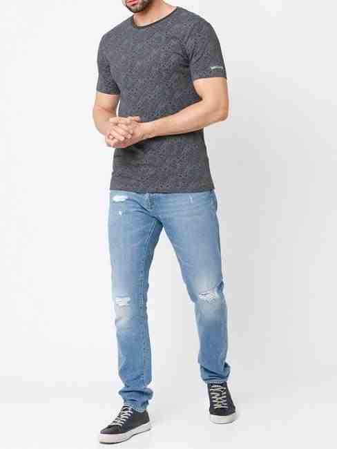 Spider-Man Cobweb All-Over Printed Slim Fit T-shirt