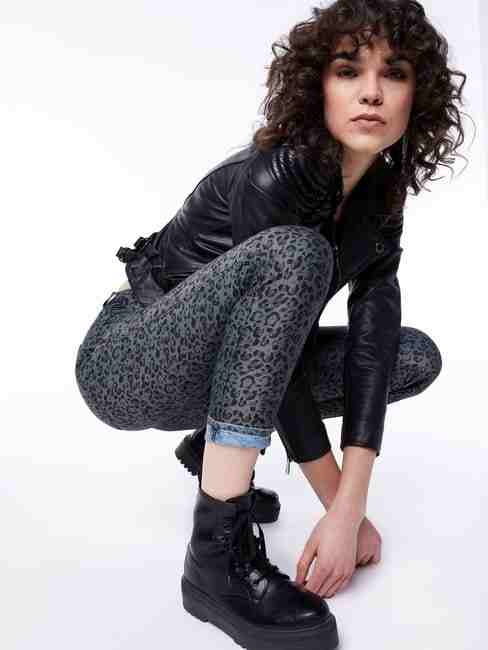 GAS | Animal Print Skinny Jeans
