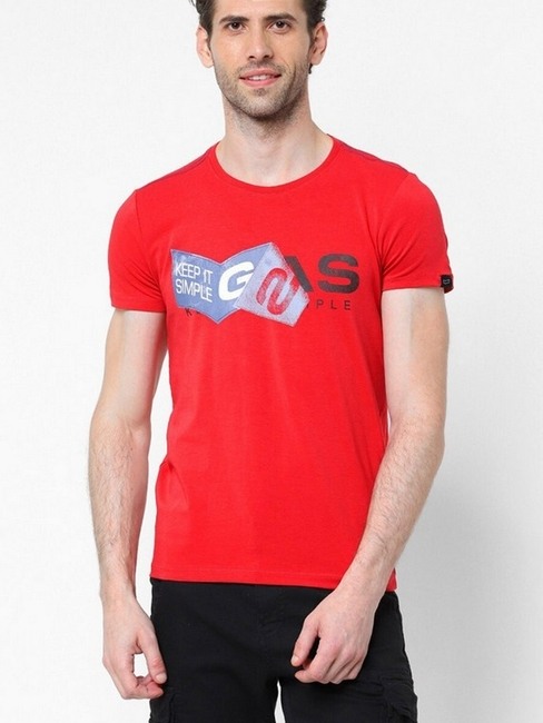 GAS | Slim Fit Graphic Print T-shirt