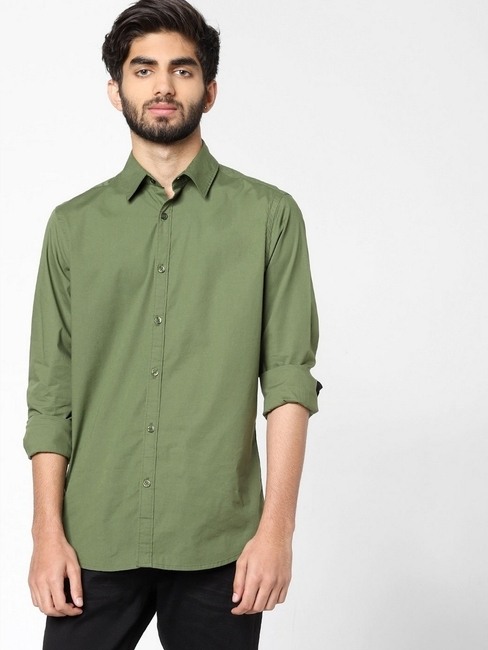 GAS | Andrew Slim Fit Shirt with Spread Collar