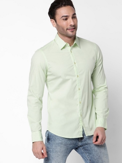 GAS | Slim Fit Shirt with Spread Collar