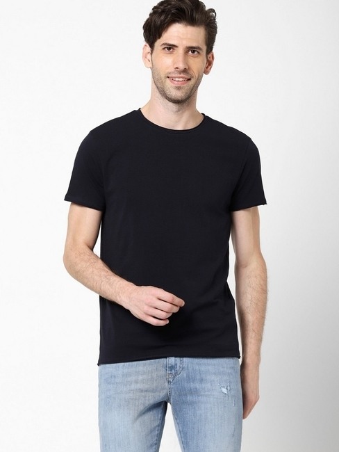 Scuba Slim Fit T-shirt with Raw Edges