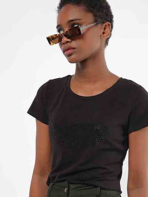 GAS | Embellished Crew-Neck T-shirt