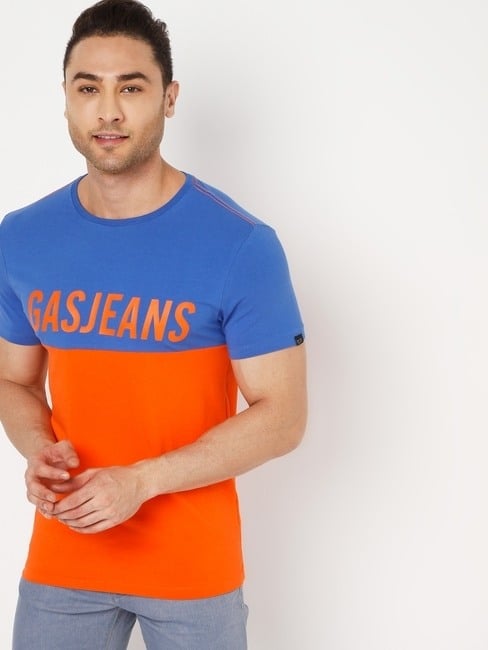 GAS | Colourblock Slim Fit Crew-Neck T-shirt