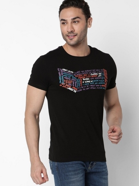 Scuba Written Slim Fit Crew-Neck T-shirt