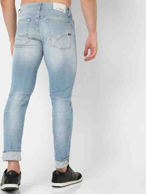 Anders Light-Wash Distressed Slim Fit Anti-Microbial Jeans