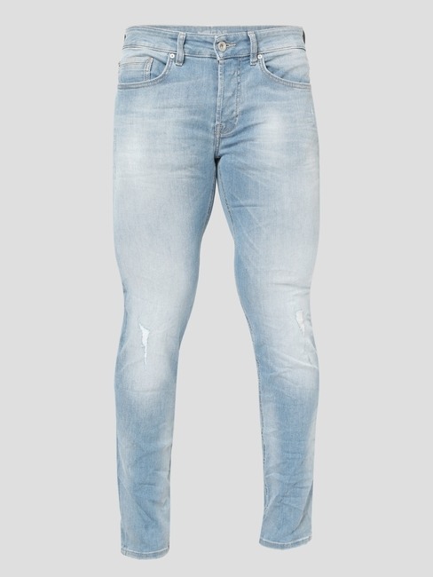 Anders Light-Wash Distressed Slim Fit Anti-Microbial Jeans