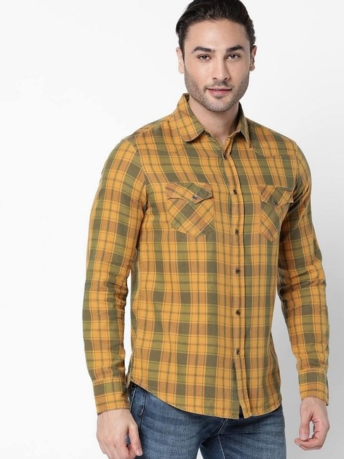 GAS | Kant Checked Slim Fit Cotton Shirt