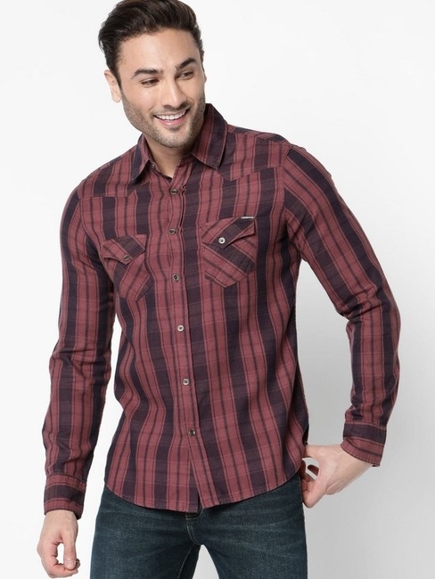GAS | Kant Checked Slim Fit Cotton Shirt