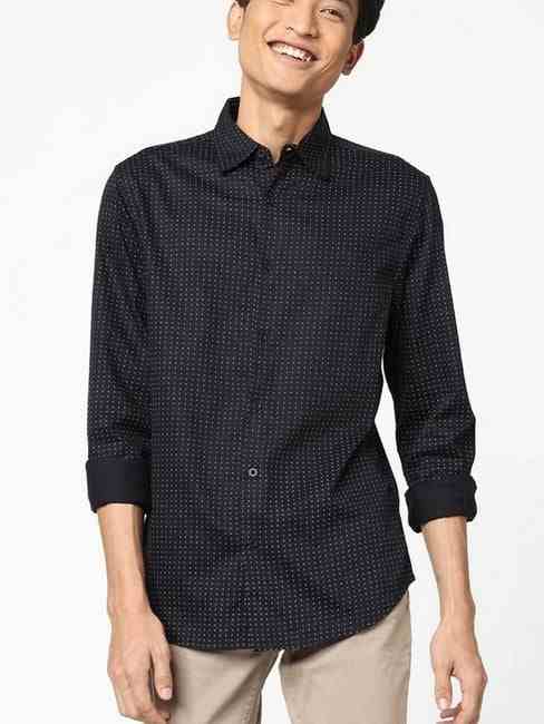 GAS | Printed Cotton Slim Fit Shirt