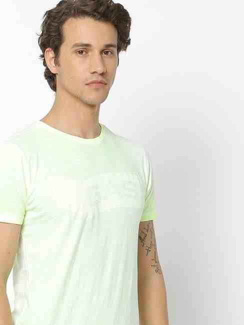 GAS | Scuba Slim Fit Logo Print Crew-Neck T-shirt