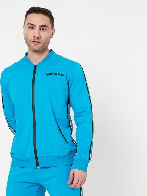 GAS | Kurt Zip-Front Sweatshirt with Contrast Taping