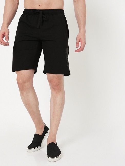 GAS | Logo Print Drawstring Shorts with Insert Pockets