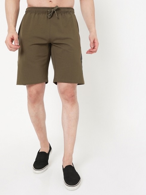 GAS | Logo Print Drawstring Shorts with Insert Pockets