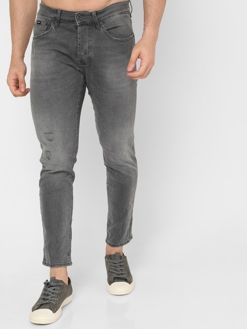 GAS | Mid-Wash Distressed Tapered Fit Anti-Microbial Jeans
