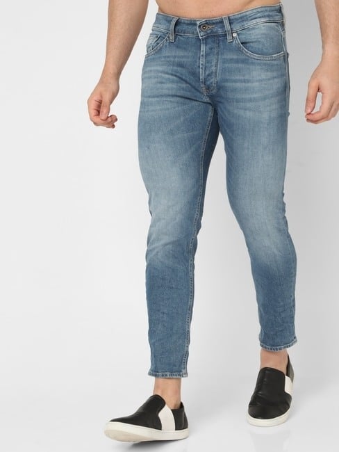 Norton Carrot Light-Wash Tapered Jeans