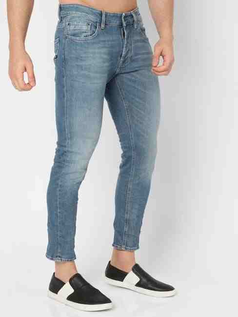 Norton Carrot Light-Wash Tapered Jeans