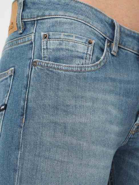 Norton Carrot Light-Wash Tapered Jeans