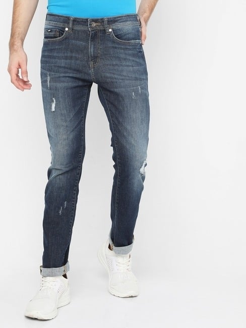 GAS | Albert Washed Slim Fit Jeans with Whiskers
