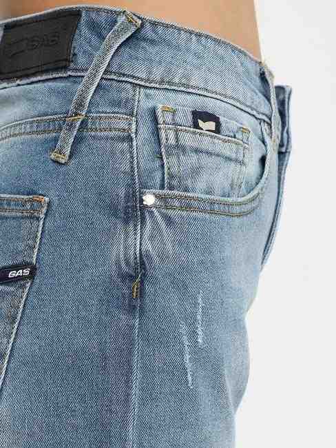 Mid-Wash Regular Fit Jeans