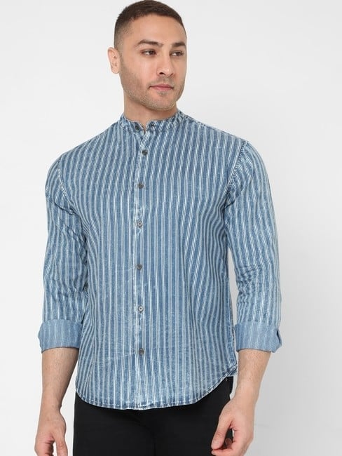 GAS | Morty Striped Slim Fit Shirt