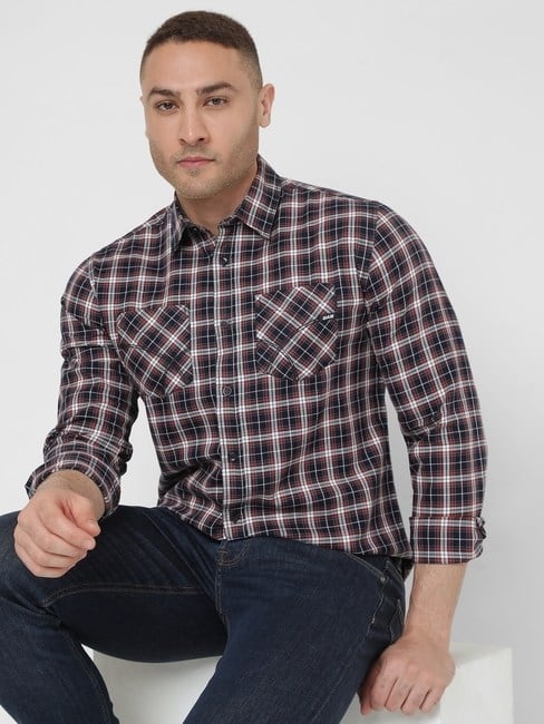 GAS | Men's Victor Wf Ec In Slim Fit Checkered shirt