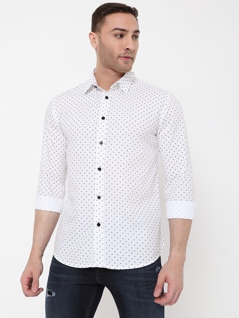 GAS | Printed Cotton Slim Fit Shirt