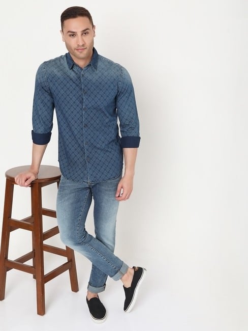 GAS | Sir Det Printed Slim Fit Shirt