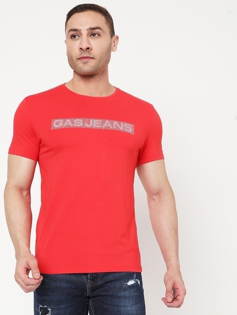 GAS | Scuba Line Brand Print Crew-Neck T-shirt