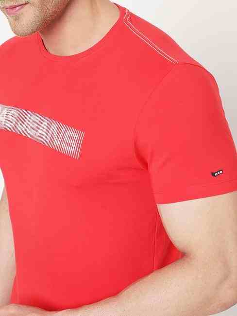 Scuba Line Brand Print Crew-Neck T-shirt
