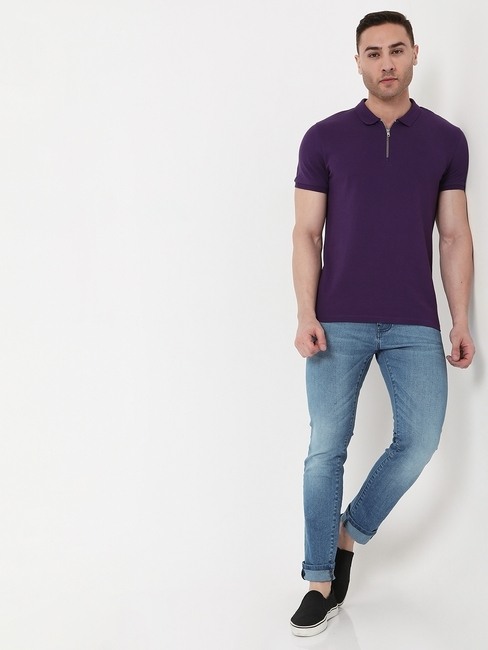 Ralph Slim Fit Polo T-shirt with Zip