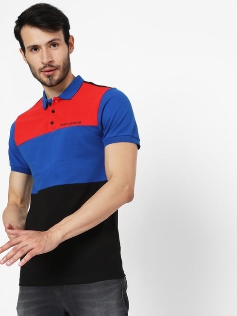 GAS | Ralph Colourblock Slim Fit Polo T-shirt