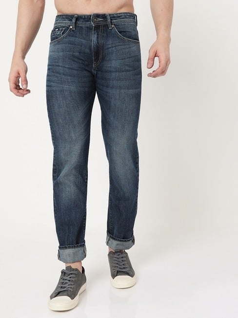 GAS | Morris Mid-Wash Slim Fit Jeans with Distressing
