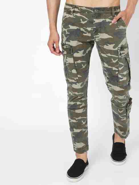 GAS | Cadet In Camo Print Slim Fit Cargo Trousers