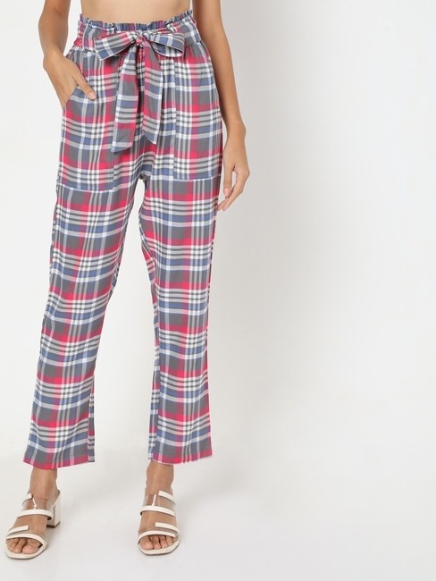 GAS | Checked Paperbag-Waist Trousers