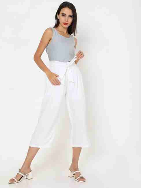 GAS | Pleat-Front Paperbag-Waist Culottes