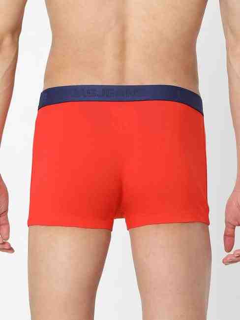 Men's Regular Cotton Trunks - Pink