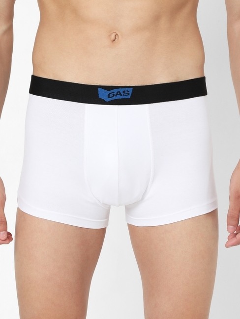 Men's Regular Cotton Trunks - White